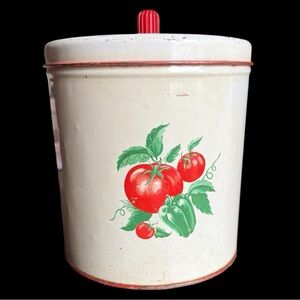 Vintage Metal Kitchen Canister - Maid of Honor Brand
